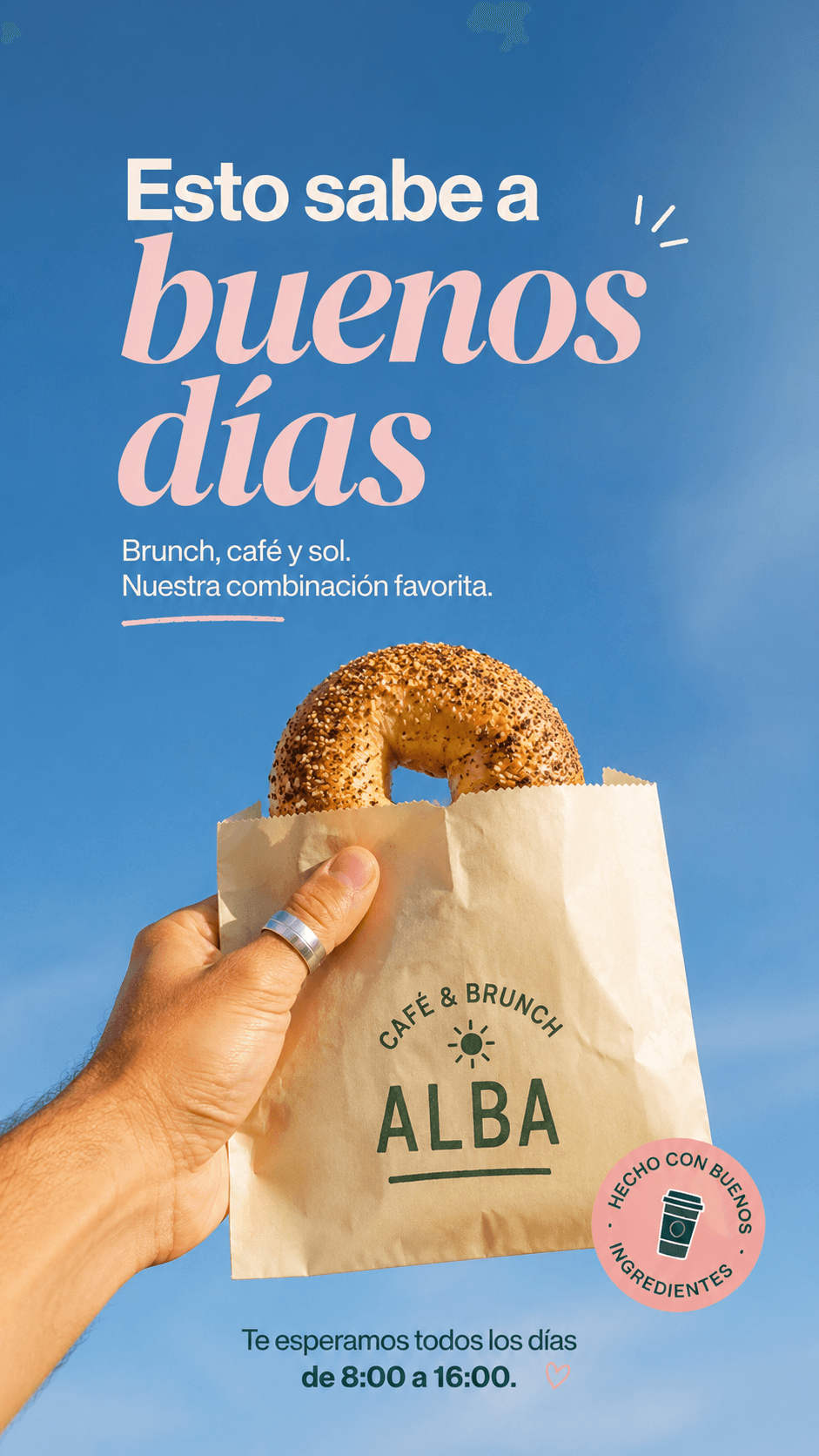 "El mejor plan es un café al sol. Buen café, buena energía, mejor día ☀️"