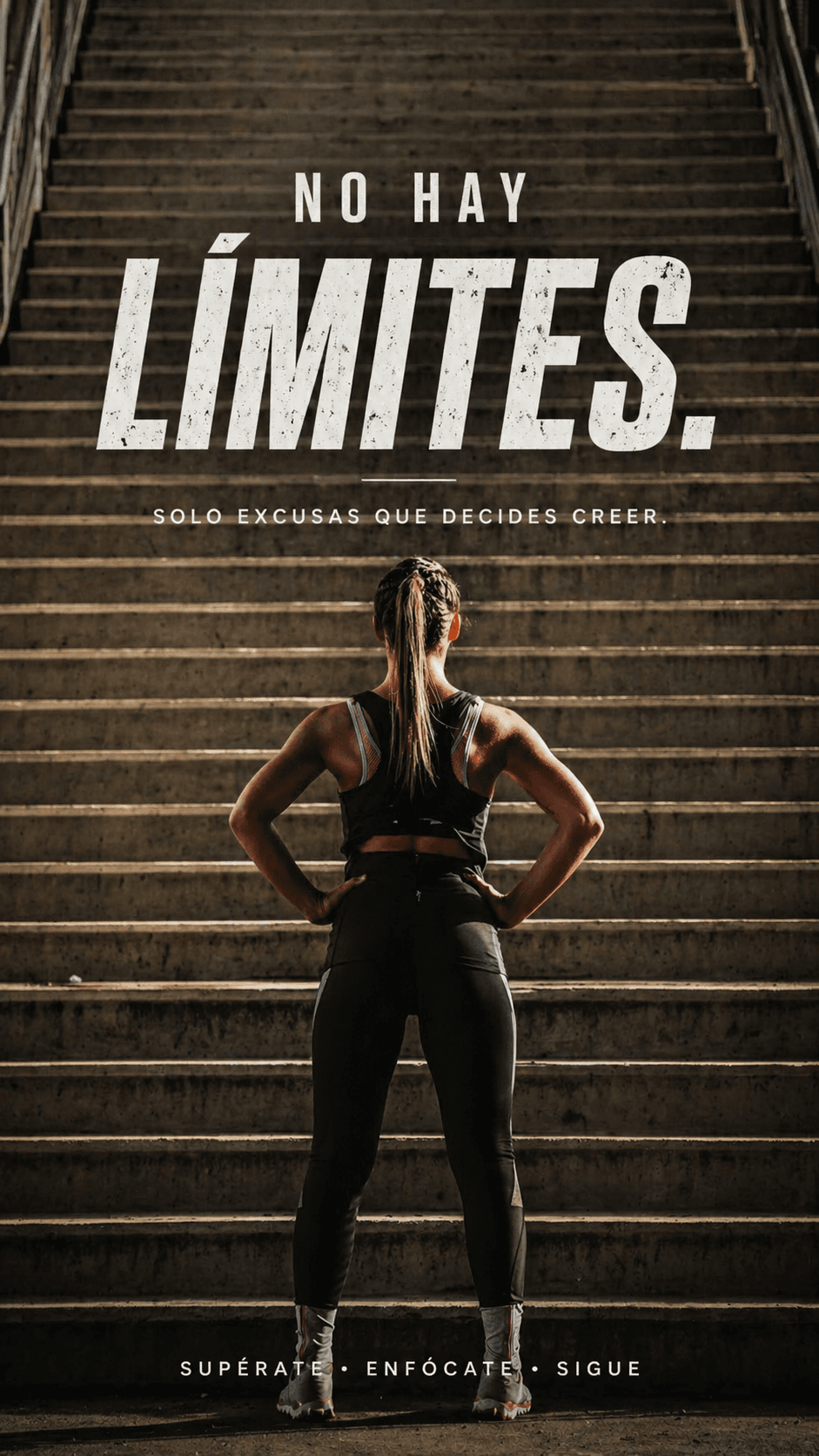 "No hay límites. Solo excusas que decides creer."